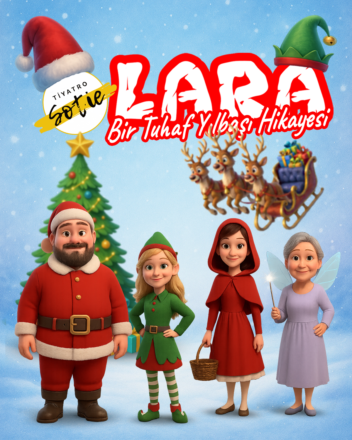 Lara: Bir Tuhaf Yılbaşı Hikayesi - Afiş Arka Planı